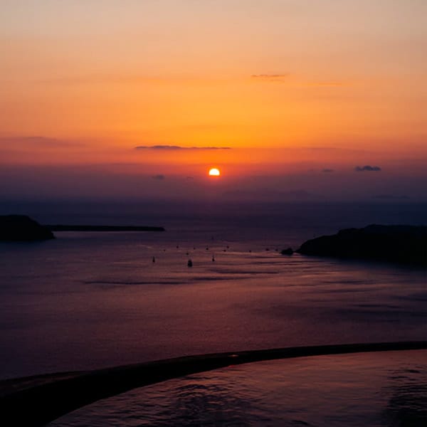 calm collection santorini sunset2